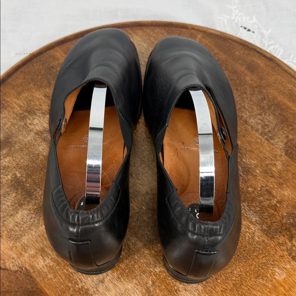 1803 Footwear Shoes Wm 40 US 9* Black Leather Slip On Loafer Academia Luxury